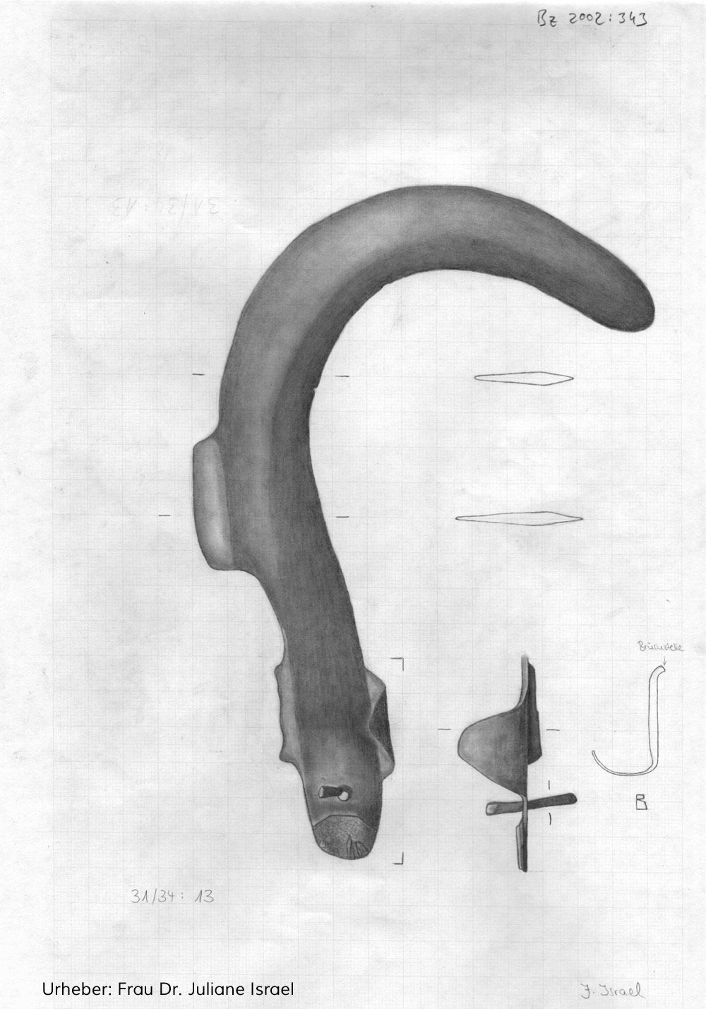 Zeichnung Baummesser ca. 1200 v. Chr.